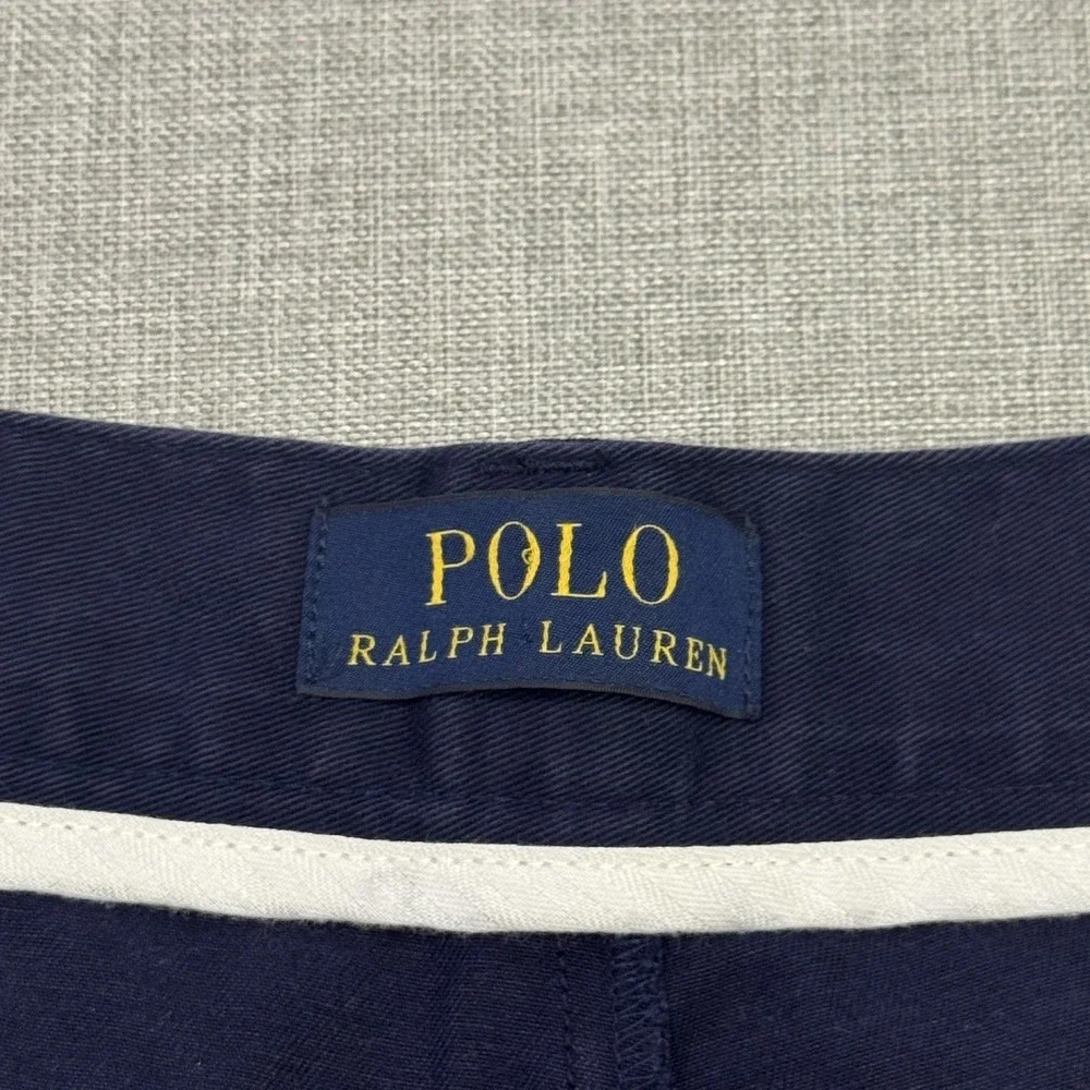 Polo Ralph Lauren Embroidered Sailfish Chino Shorts Men 38 Blue Cotton 9